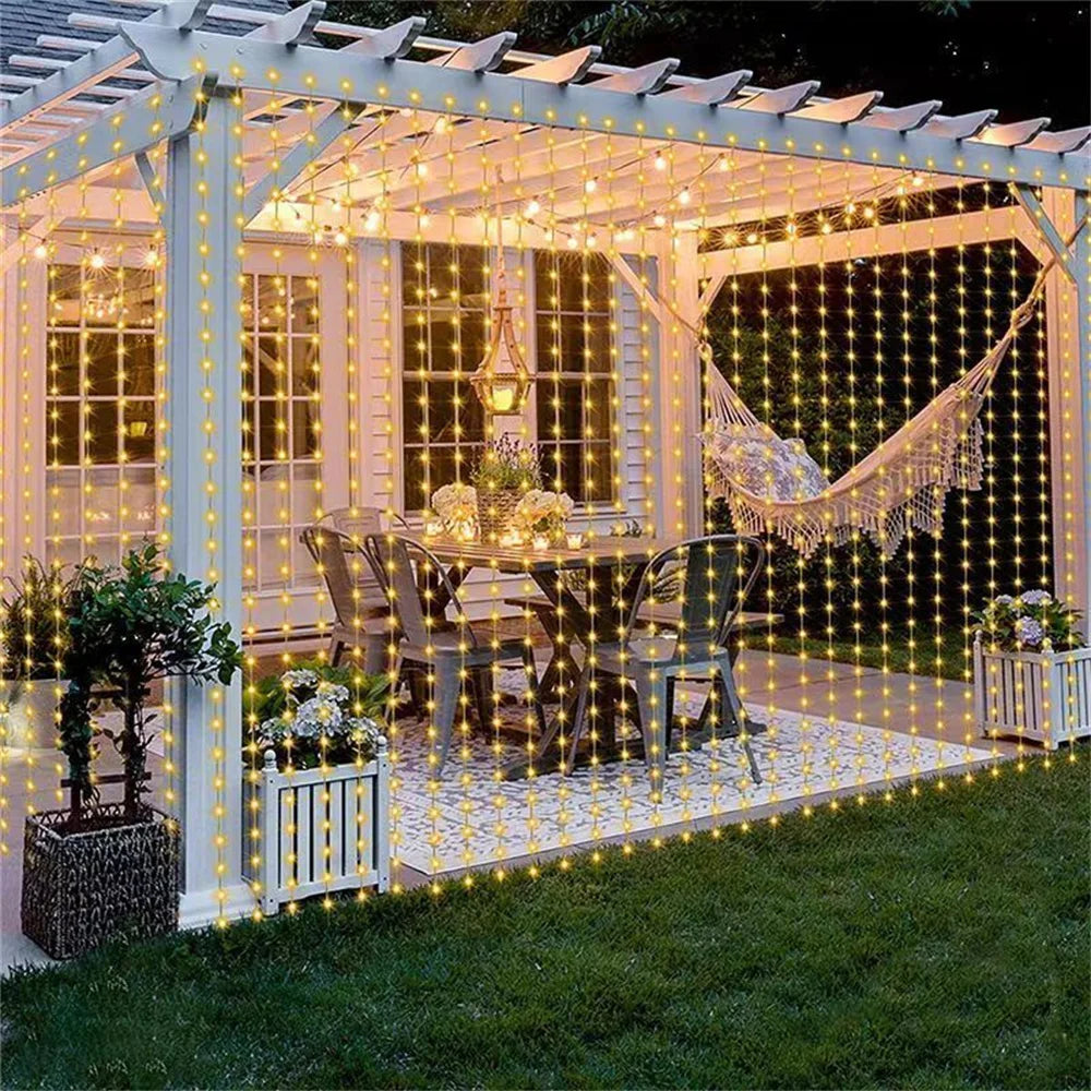 Sparkle Net Curtain Lights – Remote Control LED String