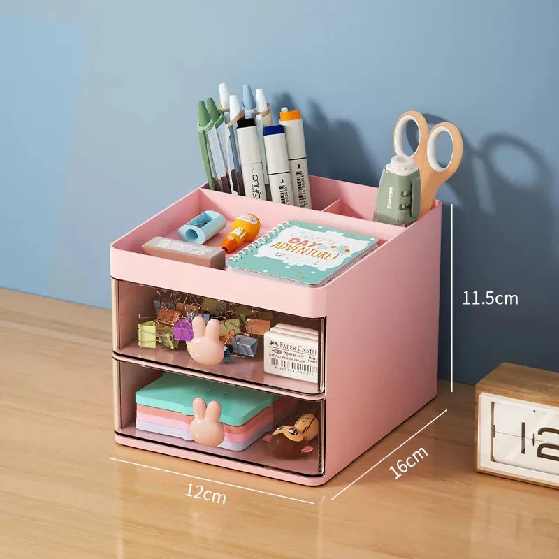 Multi-Tier Desk Organizer with Drawer