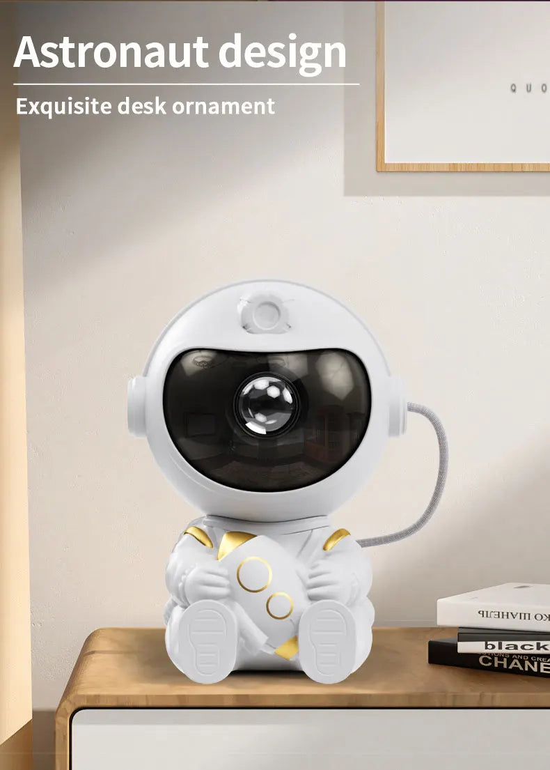 Galaxy Astronaut Star Projector – LED Nebula Night Light
