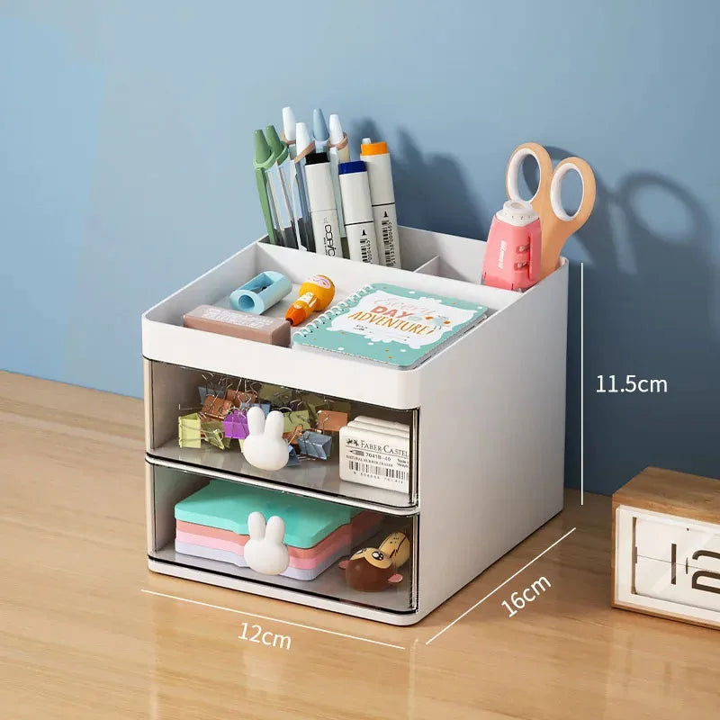 Multi-Tier Desk Organizer with Drawer