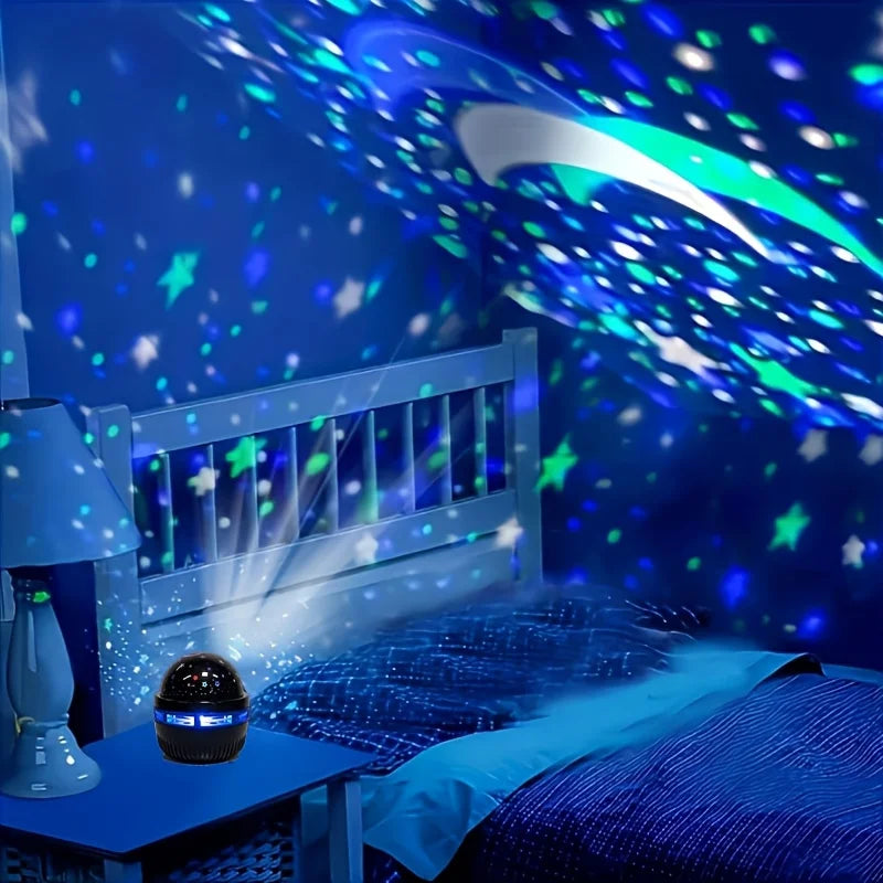 Starry Sky Projector – LED Star & Moon Night Light
