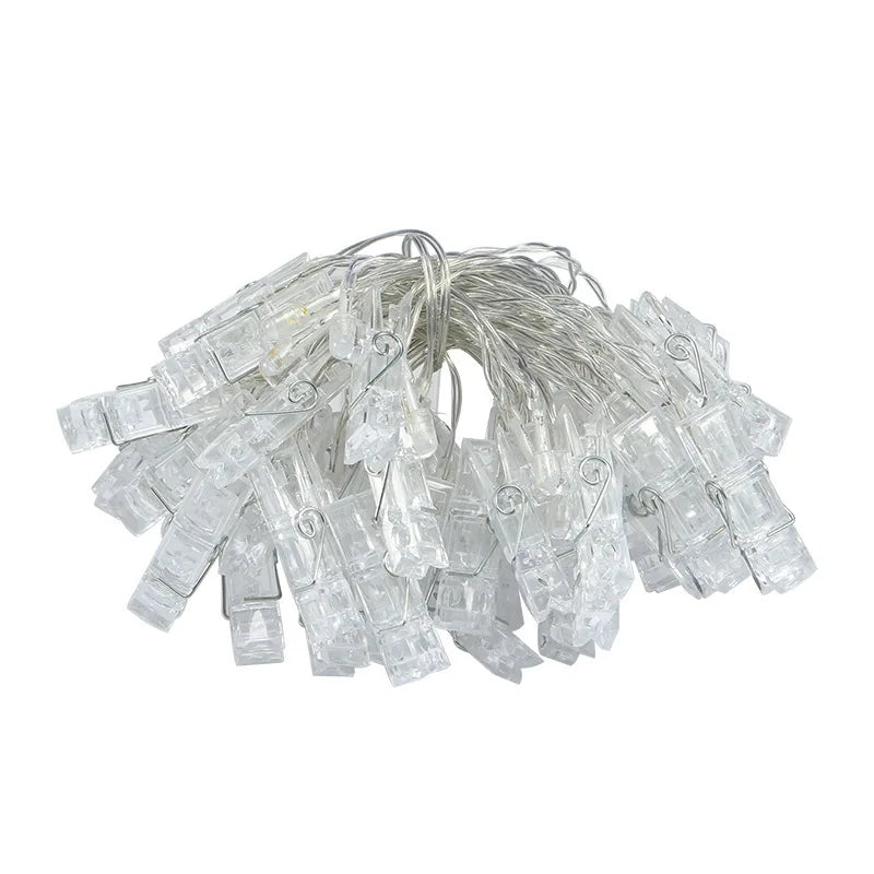 Photo Clip Fairy Lights – 20 LED String with Clips