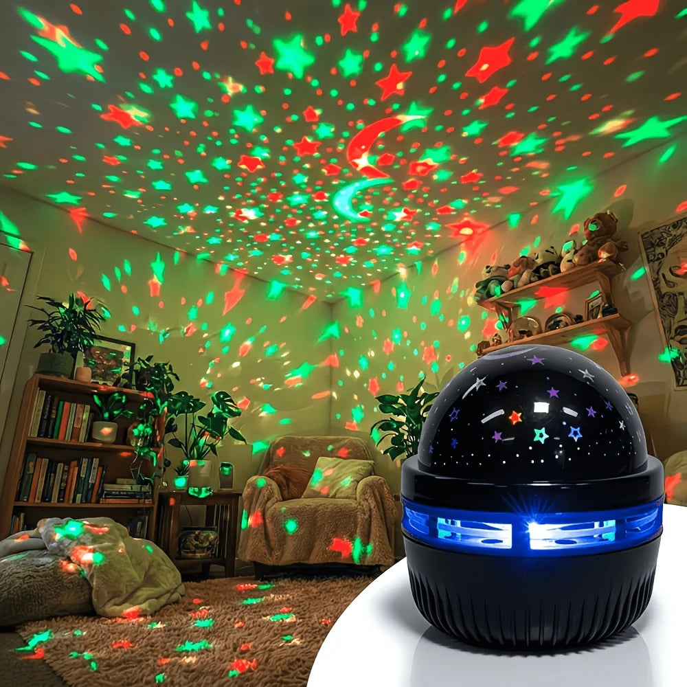 Starry Sky Projector – LED Star & Moon Night Light