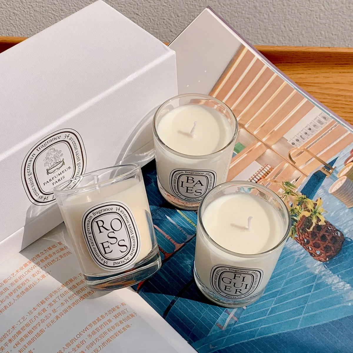 French-Style Scented Candle – Elegant Home Fragrance