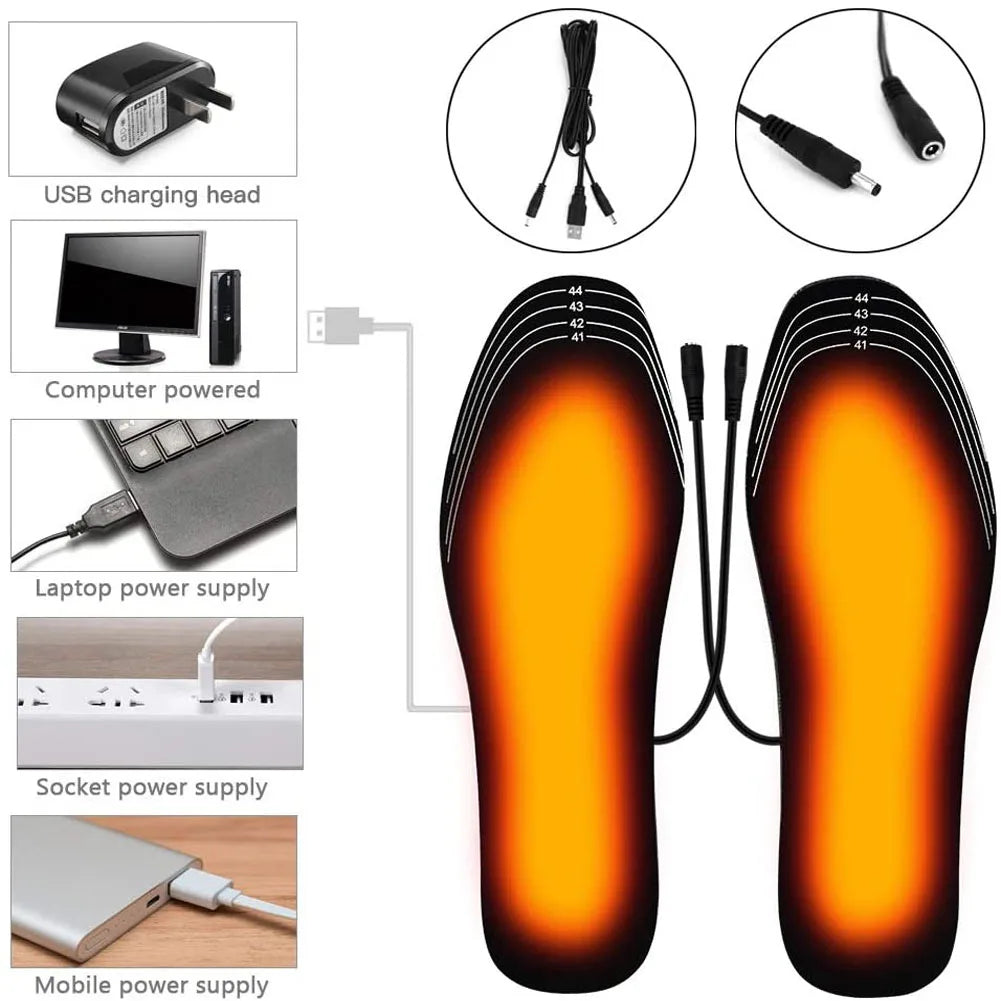 USB Heated Insoles – Electric Foot Warmer