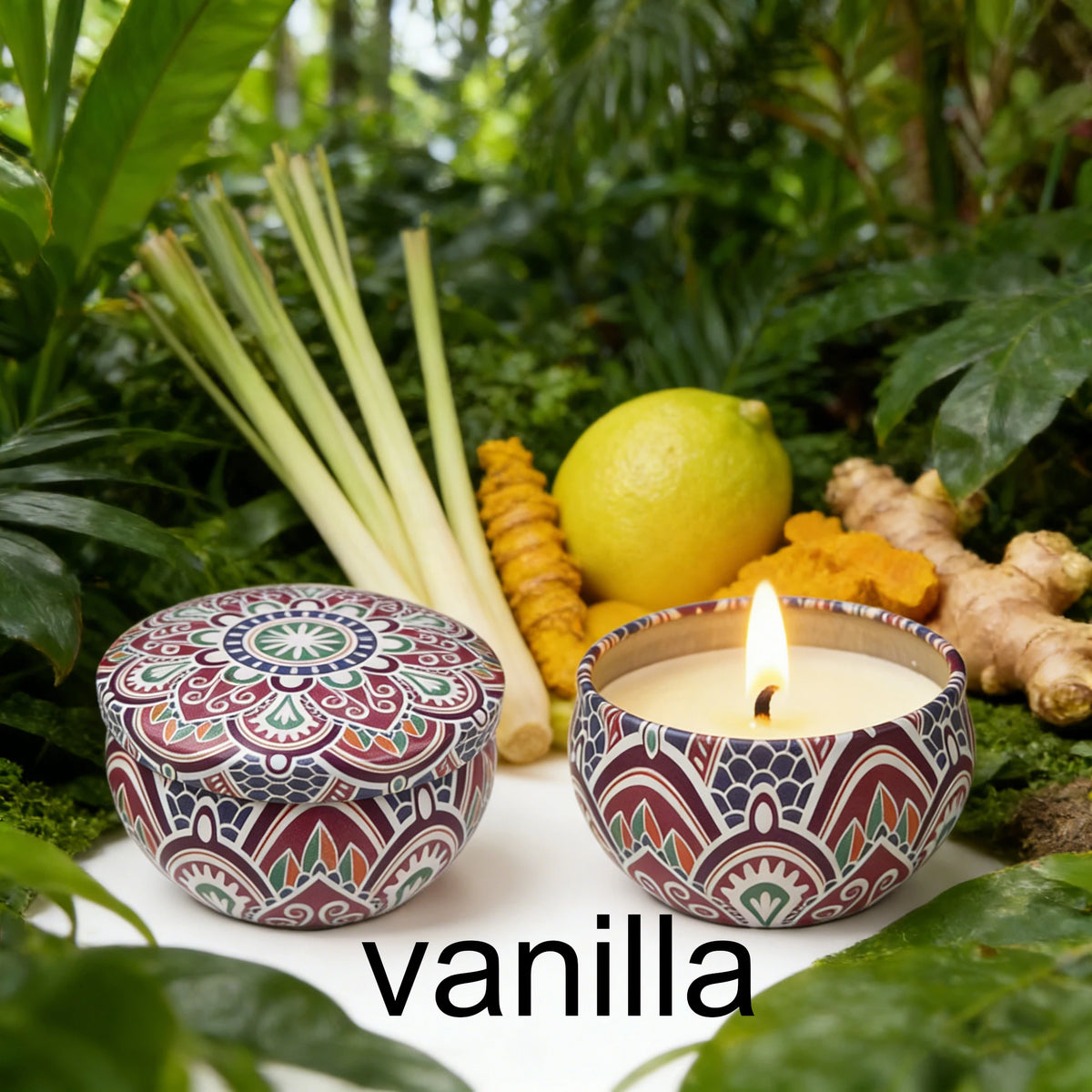 Mini Scented Soy Candle Tin – Aromatherapy Candle