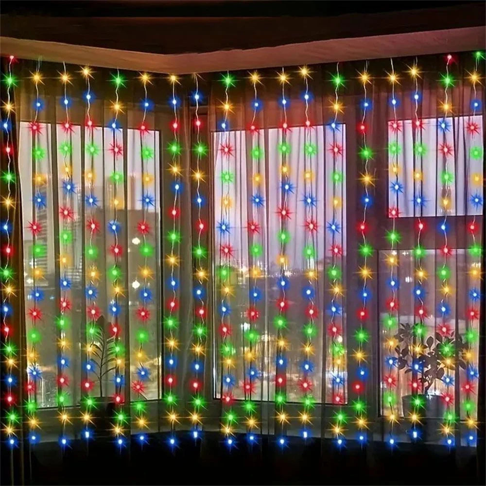 Sparkle Net Curtain Lights – Remote Control LED String