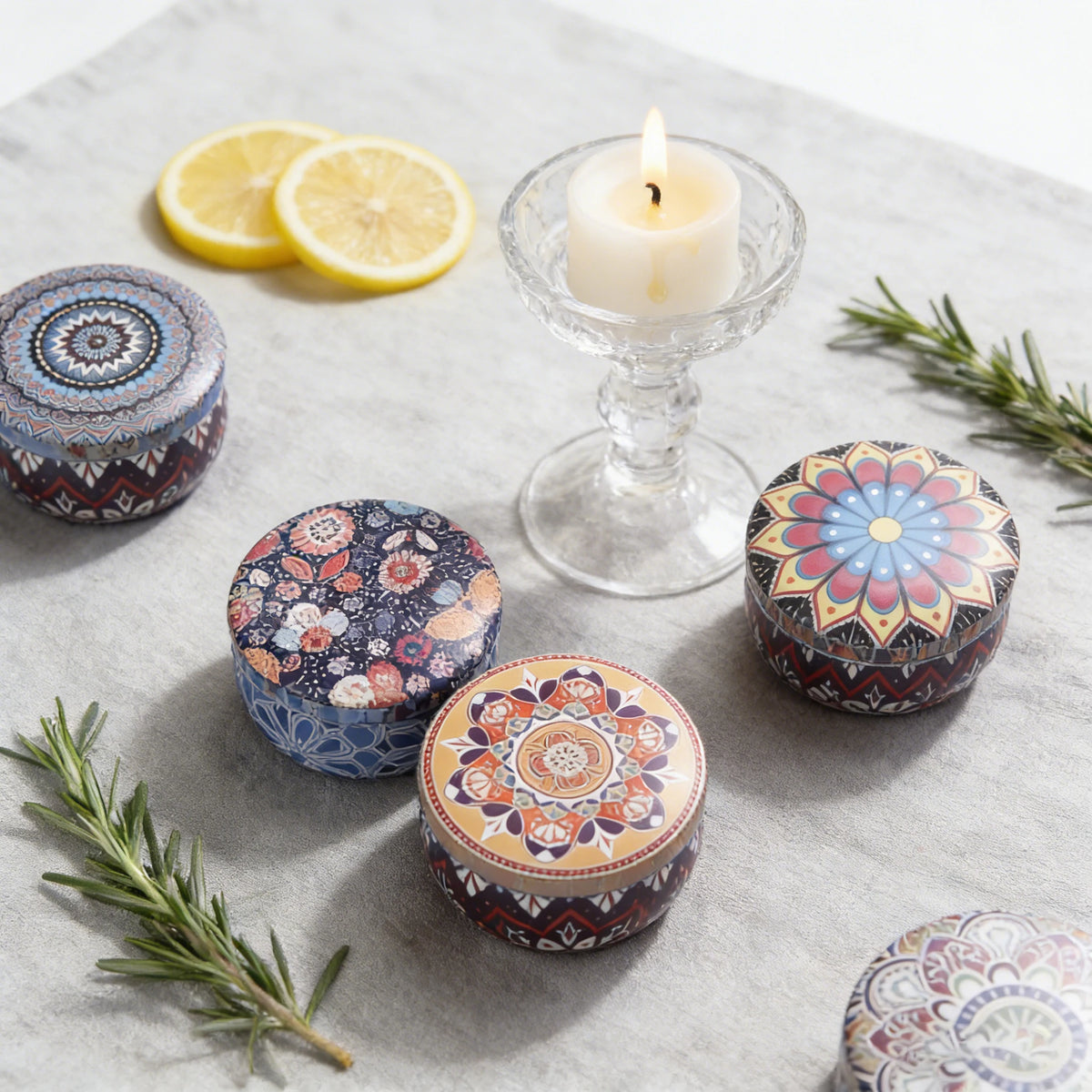 Mini Scented Soy Candle Tin – Aromatherapy Candle