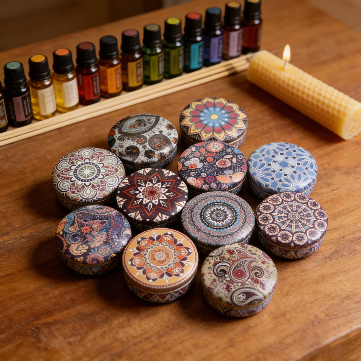 Mini Scented Soy Candle Tin – Aromatherapy Candle