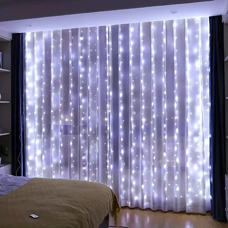 Sparkle Net Curtain Lights – Remote Control LED String