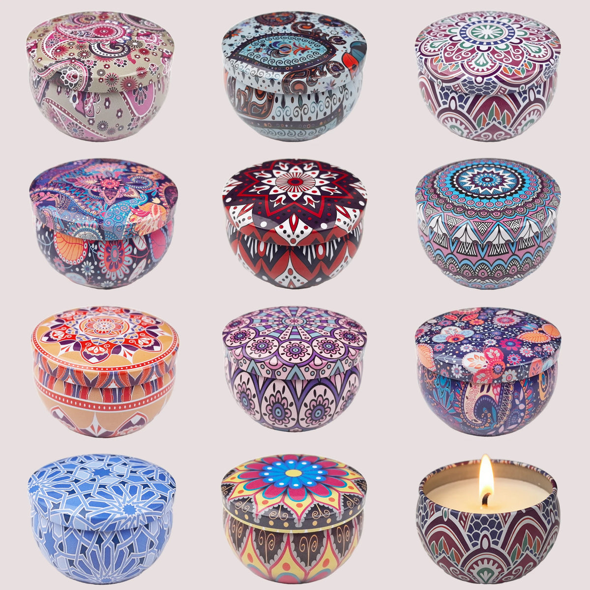 Mini Scented Soy Candle Tin – Aromatherapy Candle