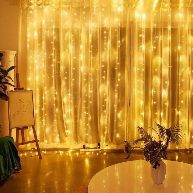 Sparkle Net Curtain Lights – Remote Control LED String