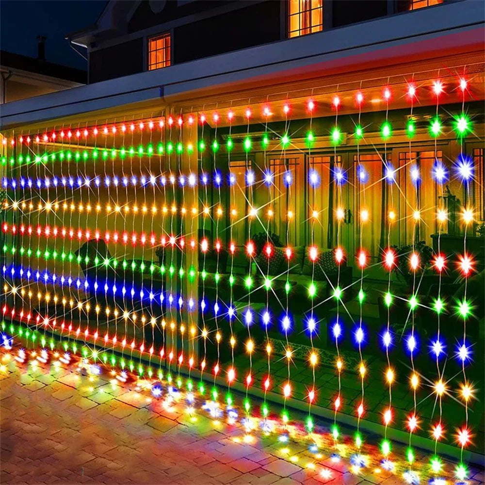 Sparkle Net Curtain Lights – Remote Control LED String