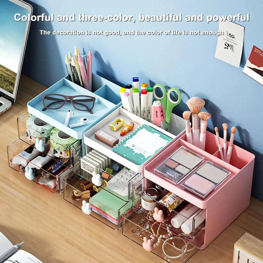 Multi-Tier Desk Organizer with Drawer