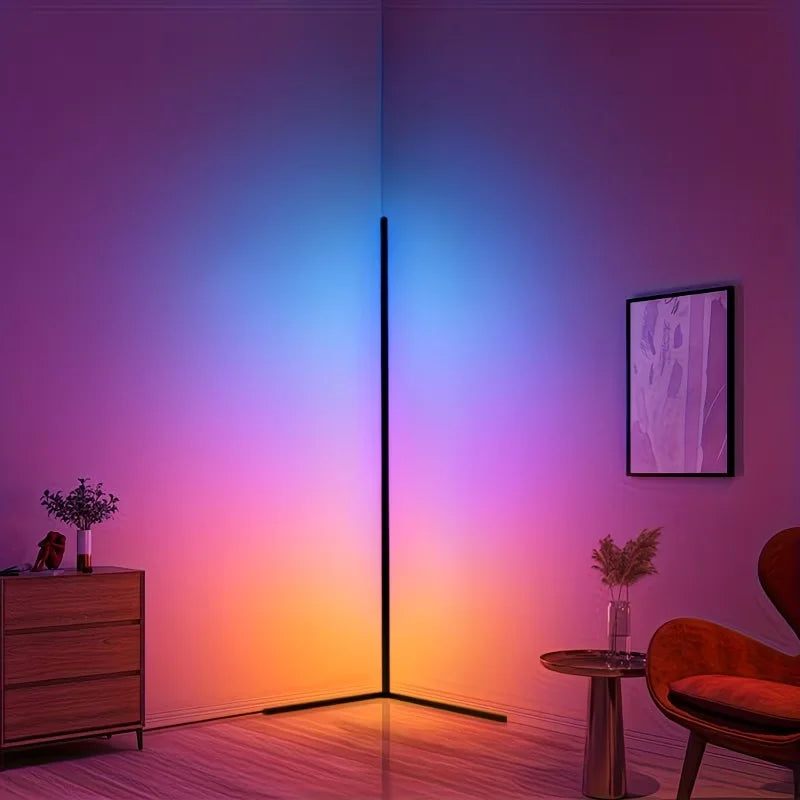RGB Corner Floor Lamp – Smart App & Remote Control