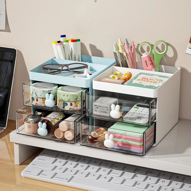 Multi-Tier Desk Organizer with Drawer