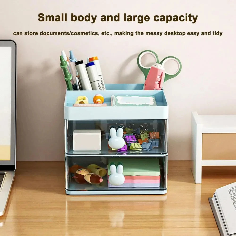 Multi-Tier Desk Organizer with Drawer