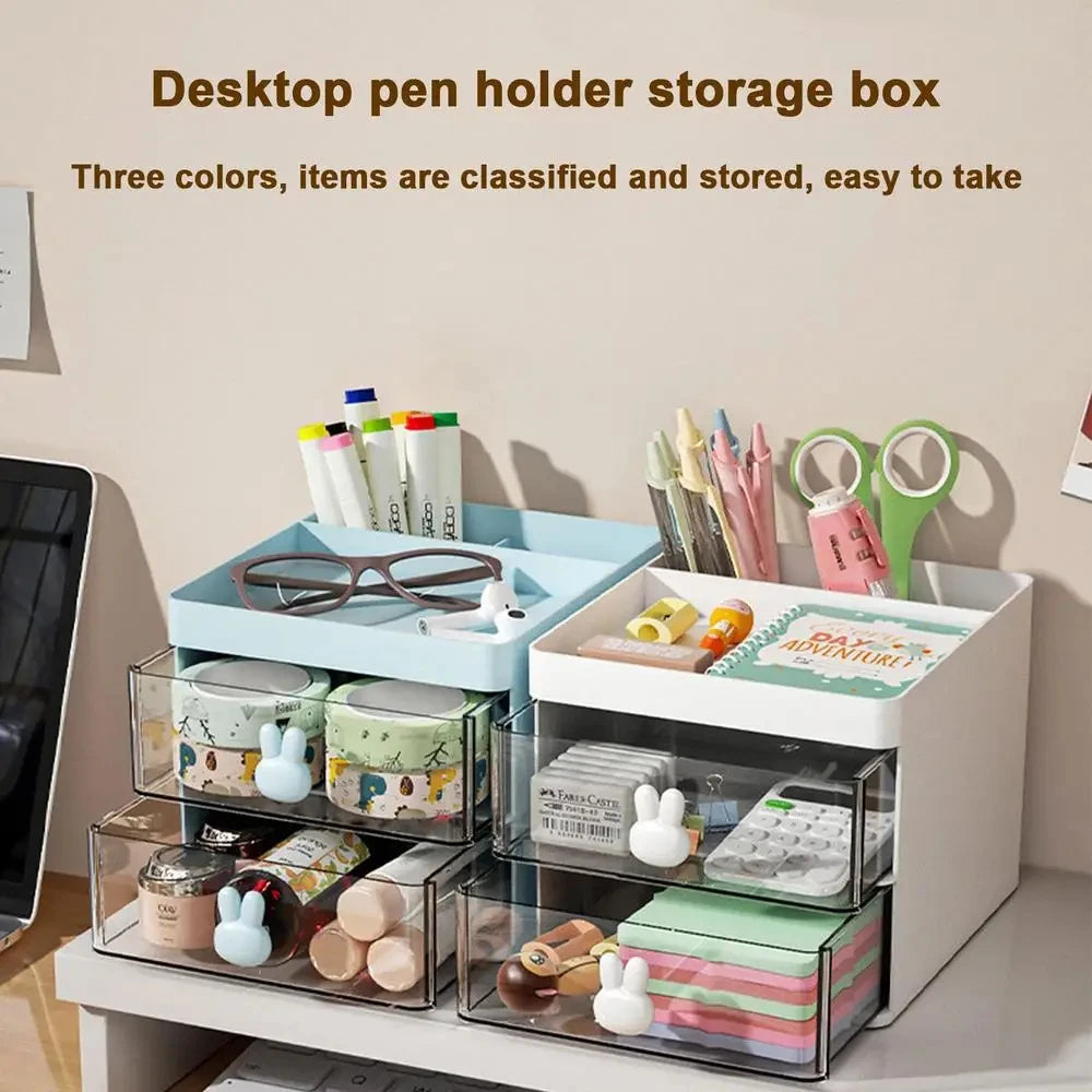 Multi-Tier Desk Organizer with Drawer