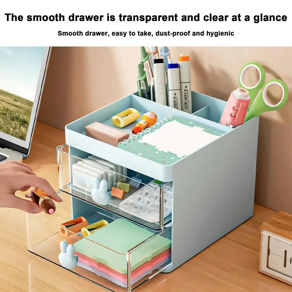Multi-Tier Desk Organizer with Drawer