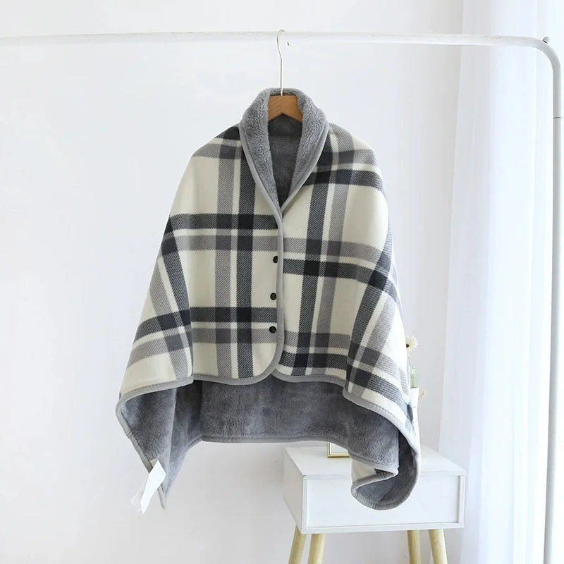 Wrap-Around Fleece Throw