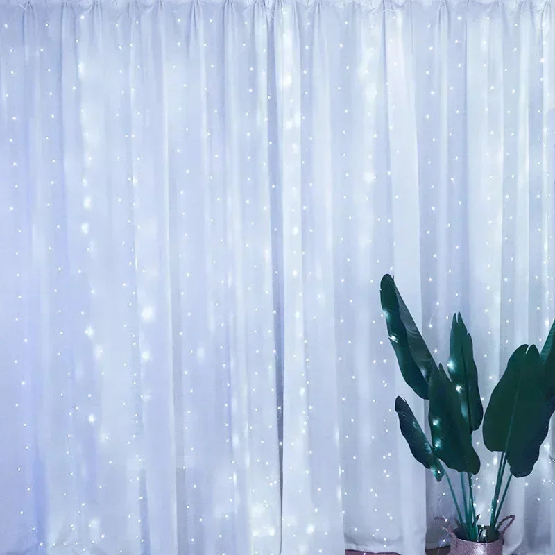 Sparkle Net Curtain Lights – Remote Control LED String