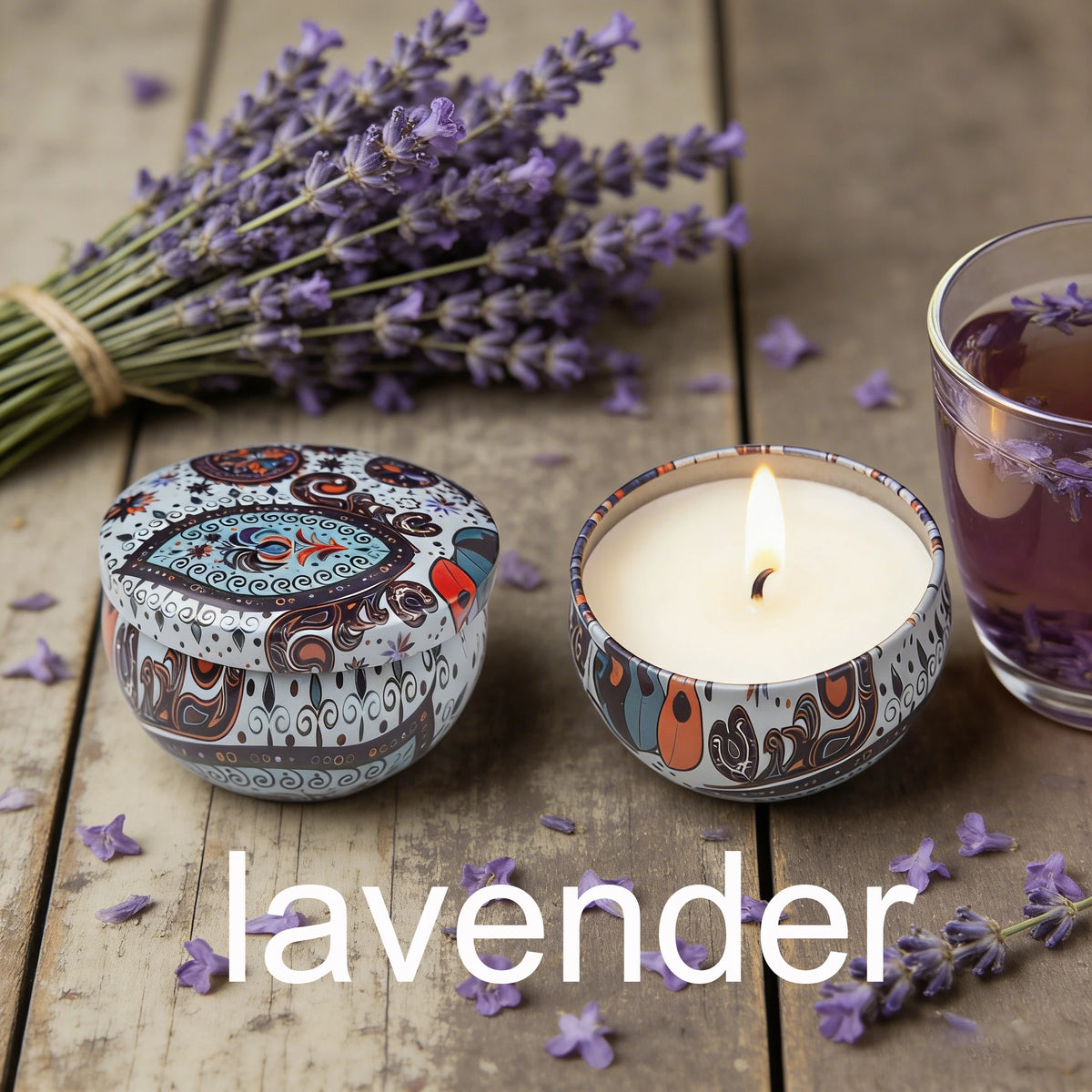 Mini Scented Soy Candle Tin – Aromatherapy Candle