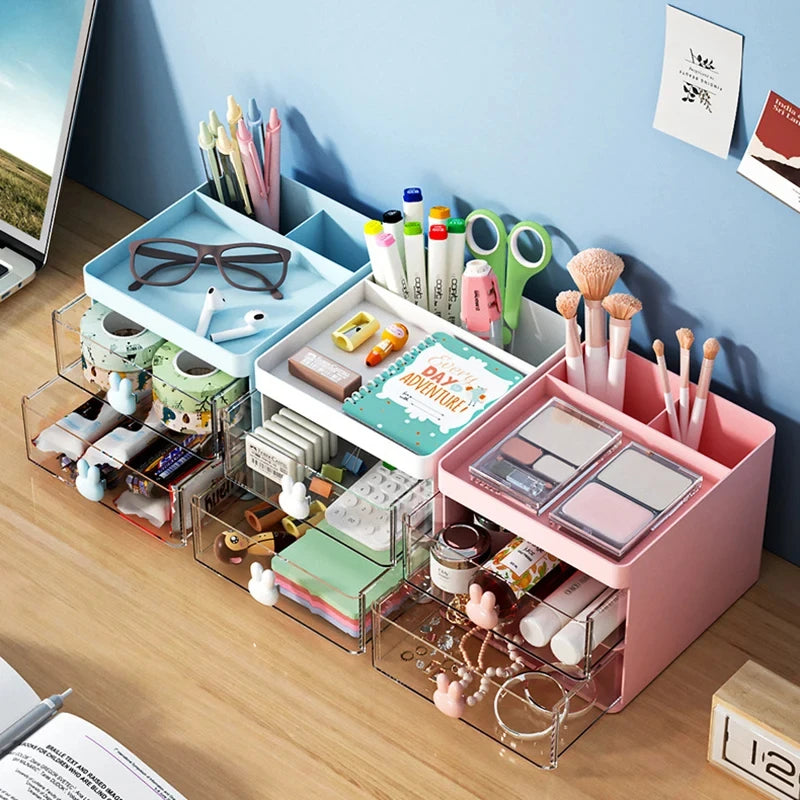 Multi-Tier Desk Organizer with Drawer